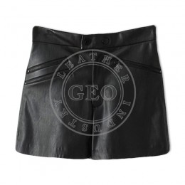 Smart Design Fashion Leather Shorts for Ladies